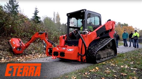 arm boom mower skid steer loader|boom mounted mowers skid steer.